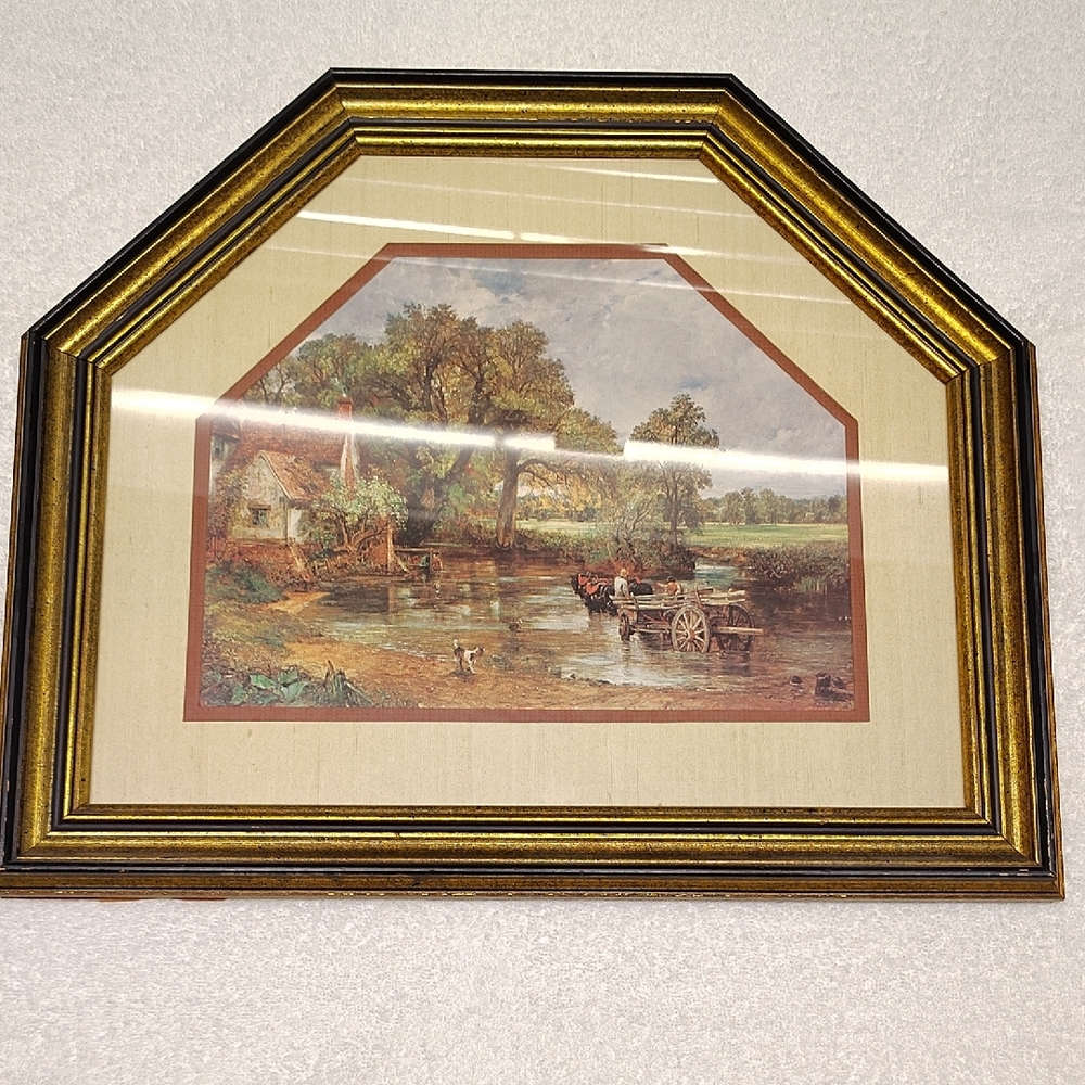 Windsor Scenic Landscape Painting with Gold Frame